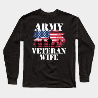 Army Veteran Wife Long Sleeve T-Shirt